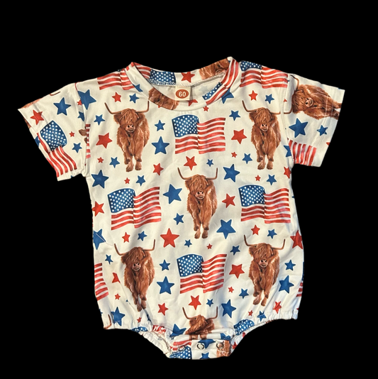 “Patriotic Cowboy” Onesie