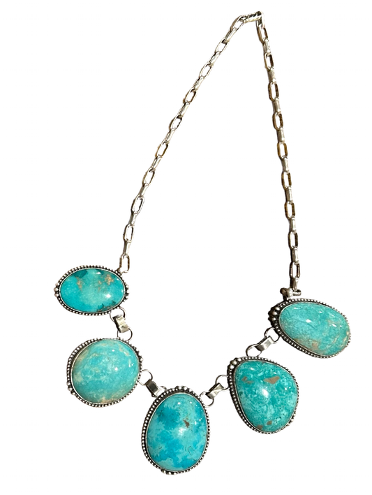 Hugeee Royston Turquoise Native Made Necklace