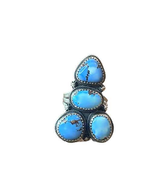 Golden Hills Turquoise Native Made Ring