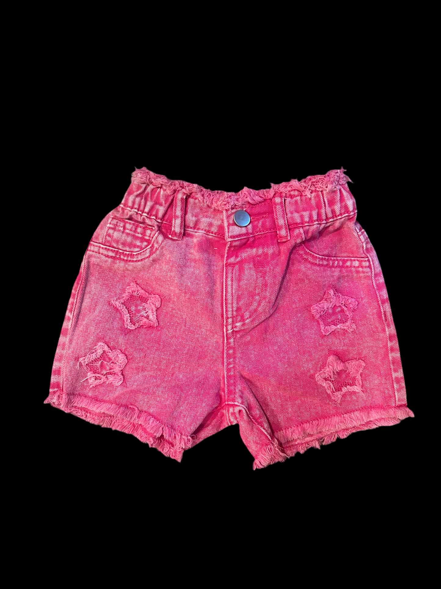 Pink start girls shorts