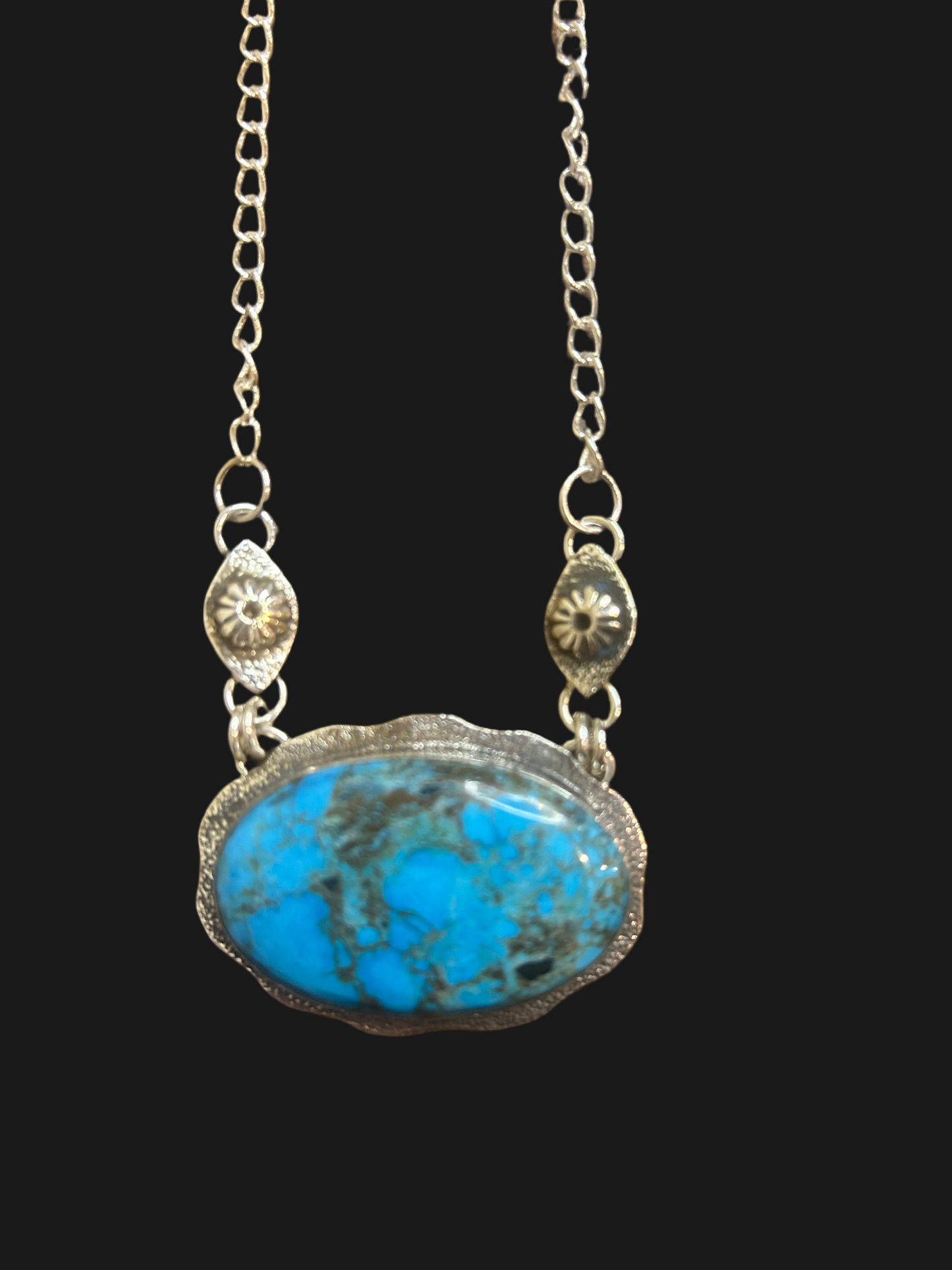 Hand Made Turquoise Pendant Necklace