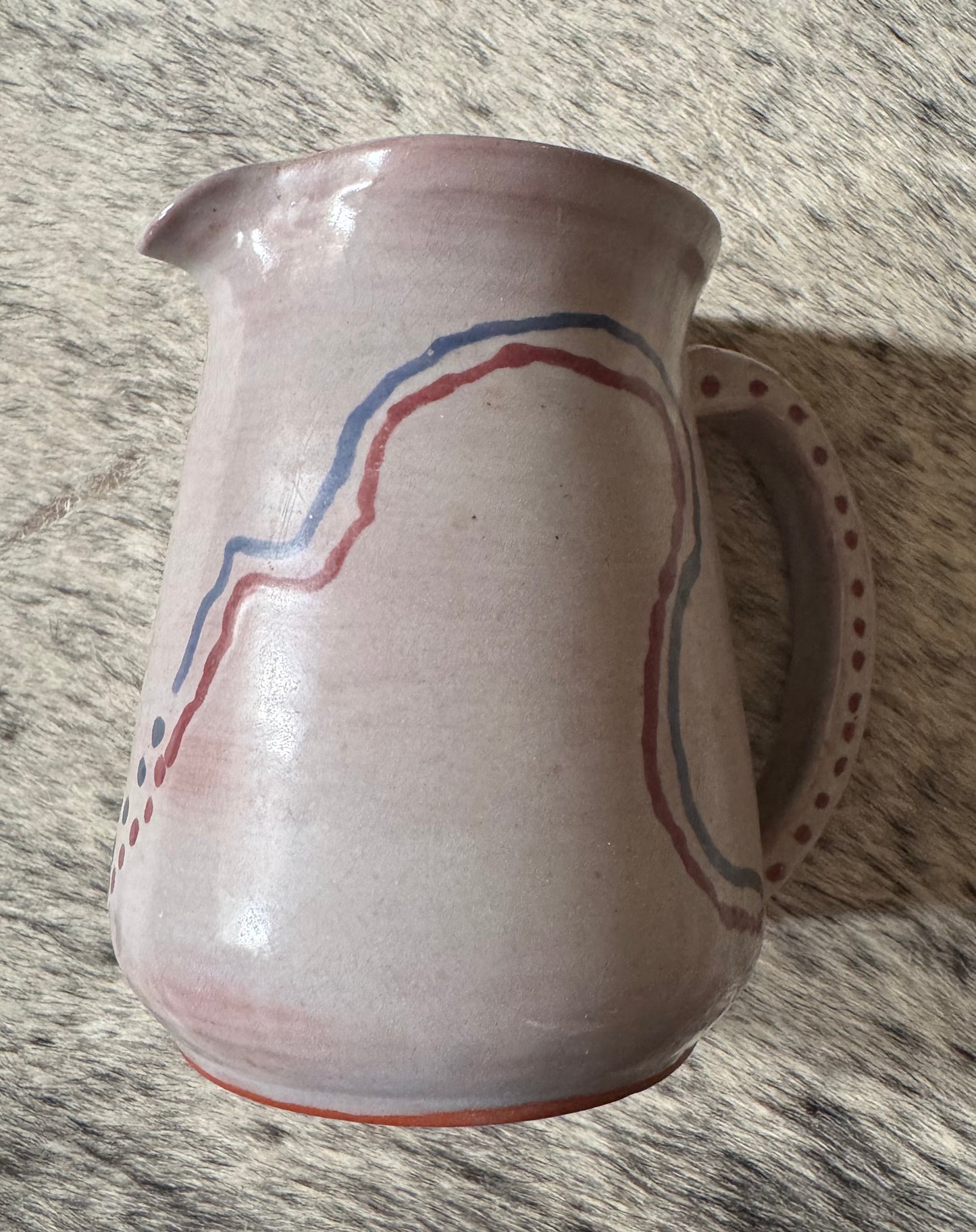 Vintage Native Made Pitcher signed 84