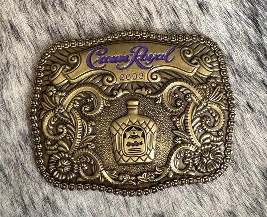 Vintage crown Royal buckle