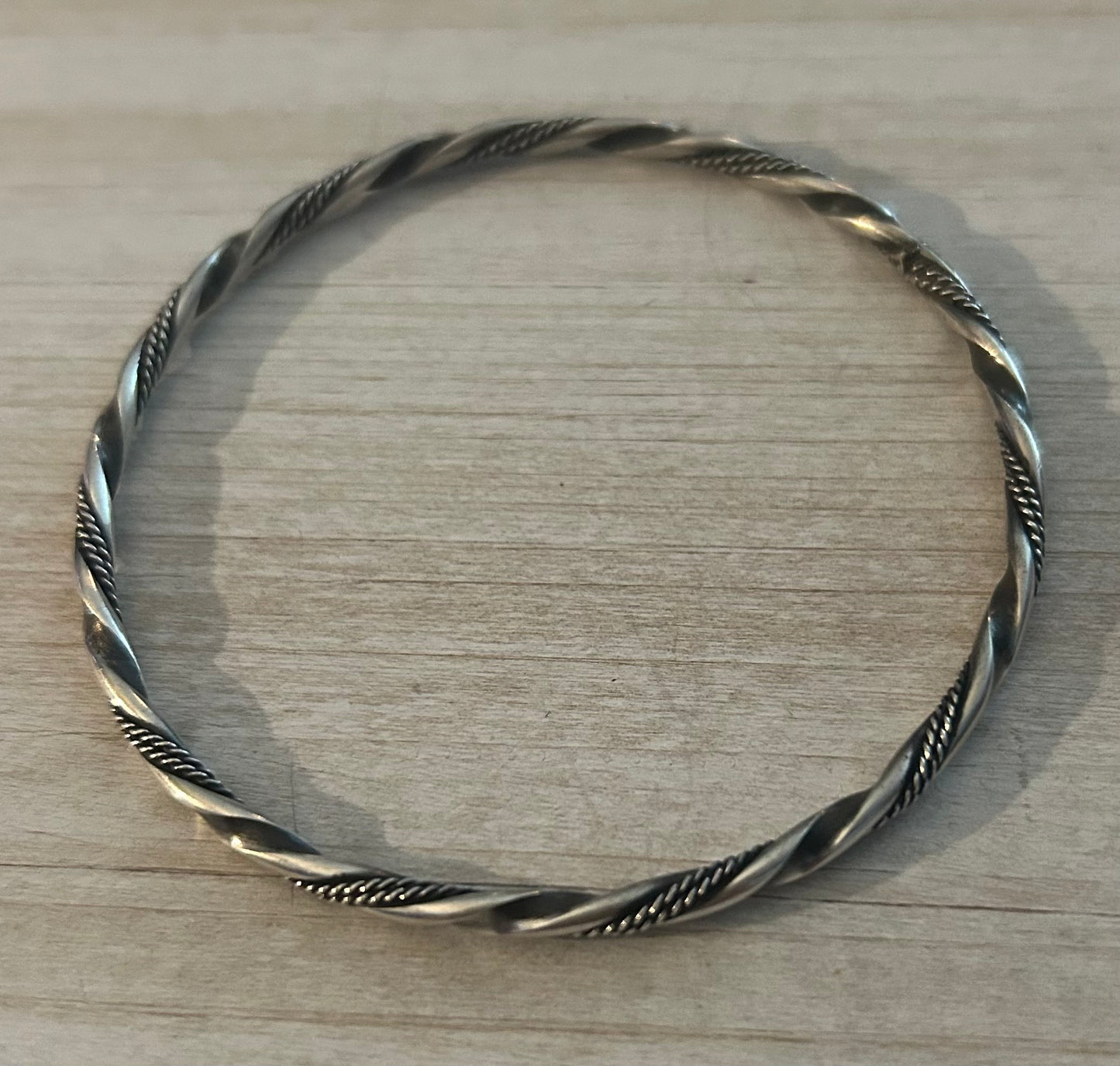 Sterling Silver Twist bangle