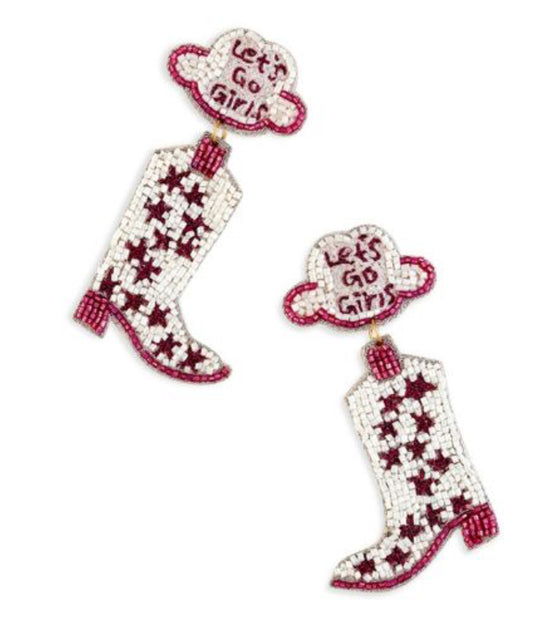 Let’s Go Girls Boot Earrings