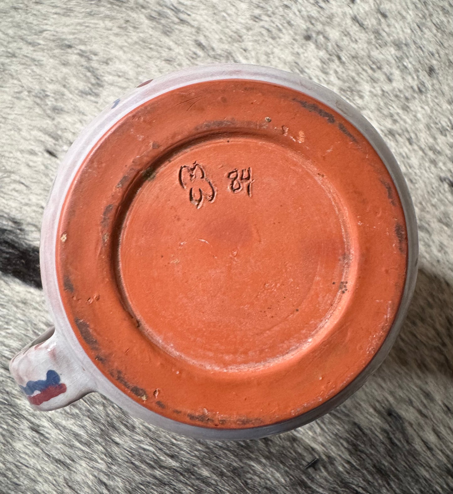 Vintage Native Made Pitcher signed 84