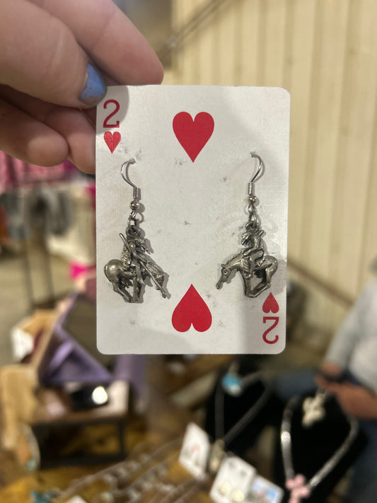 Dangle horse earrings