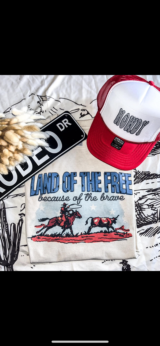 Land of the free tee