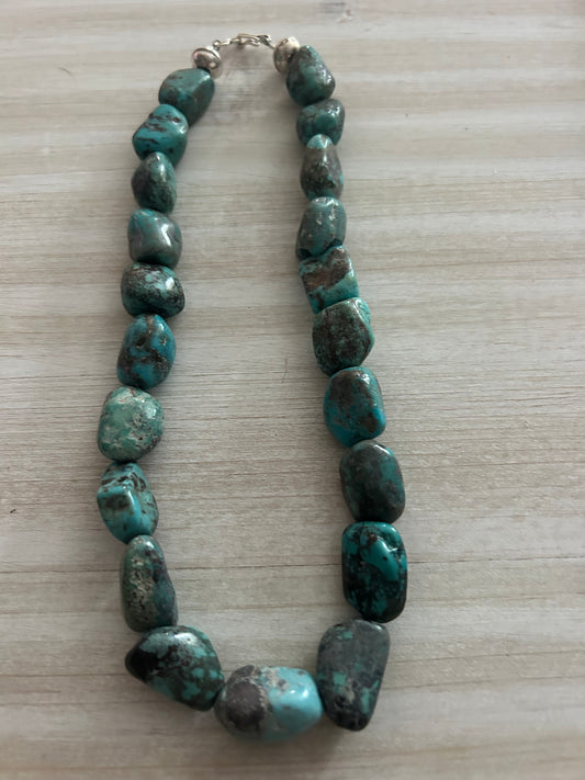 Hubei turquoise nugget necklace