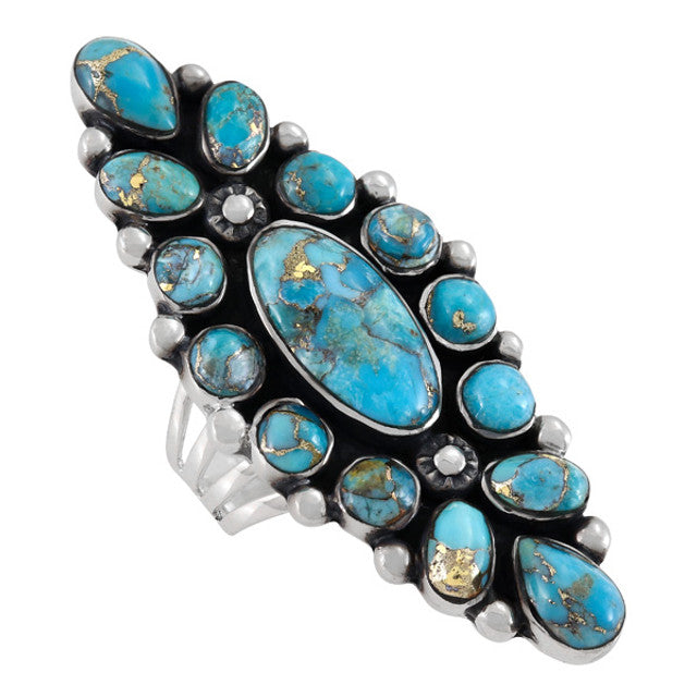 Turquoise queen Matrix Turquoise Ring