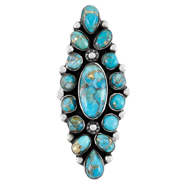 Turquoise queen Matrix Turquoise Ring