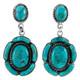 The “Rose” Turquoise & Sterling Silver Earrings