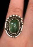 Native Made Sterling Silver & Turquoise Ring