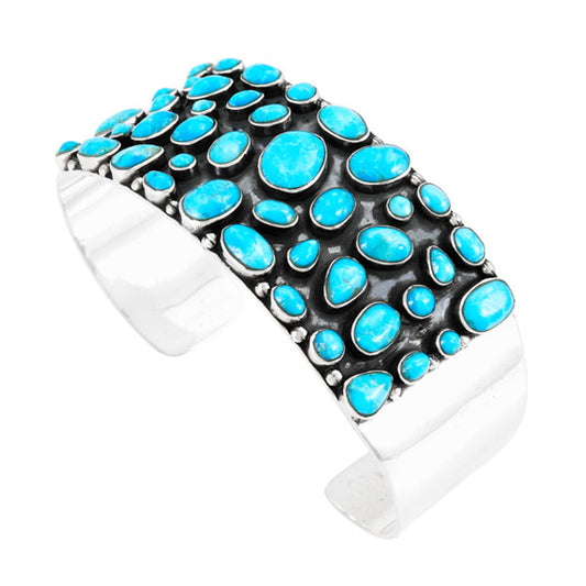 The ' Responsible One" Turquoise Bracelet Sterling Silver